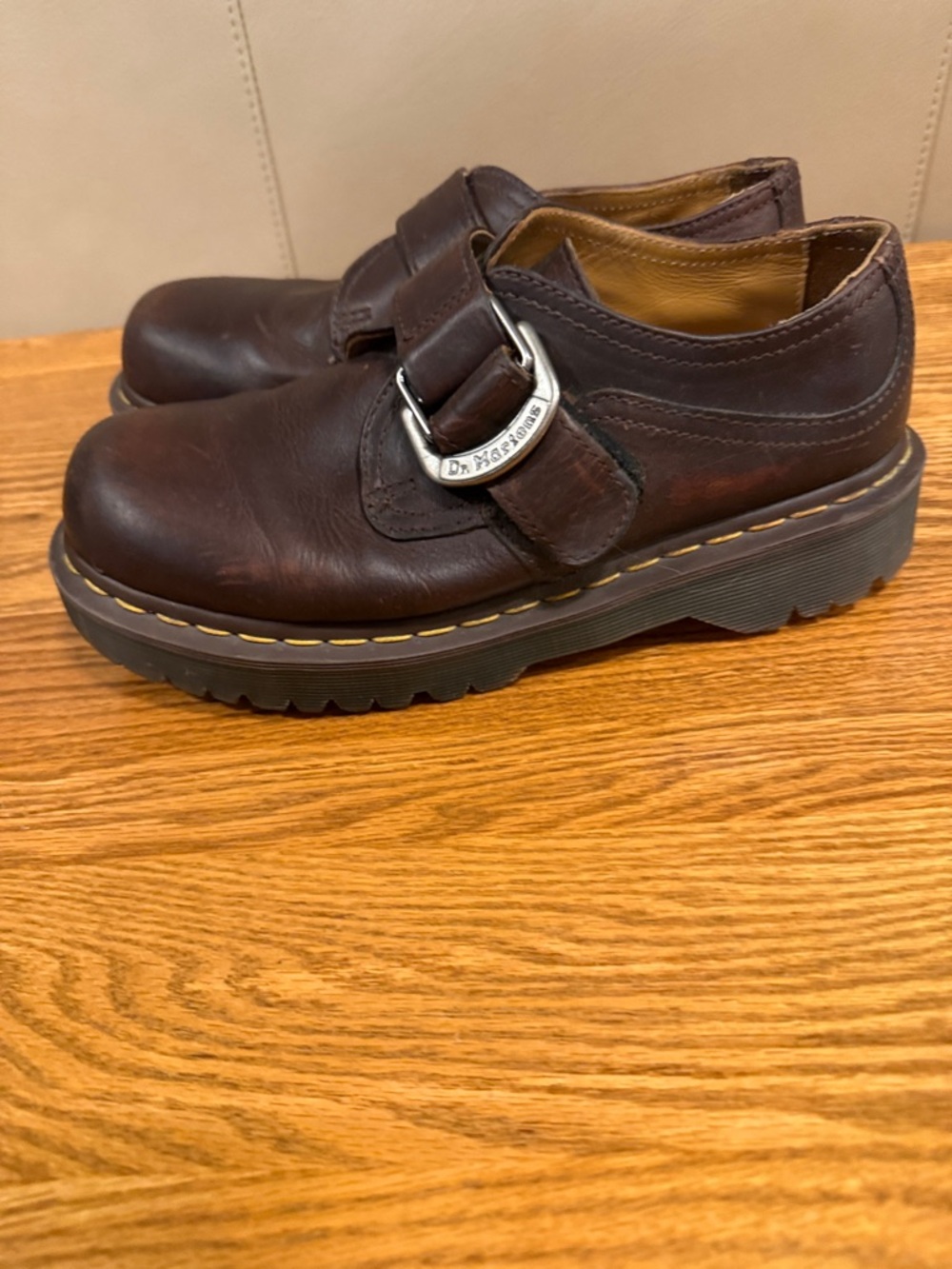 Vintage Dr. Martens Monk Strap Shoes - W8 M7 - Picture 4 of 8